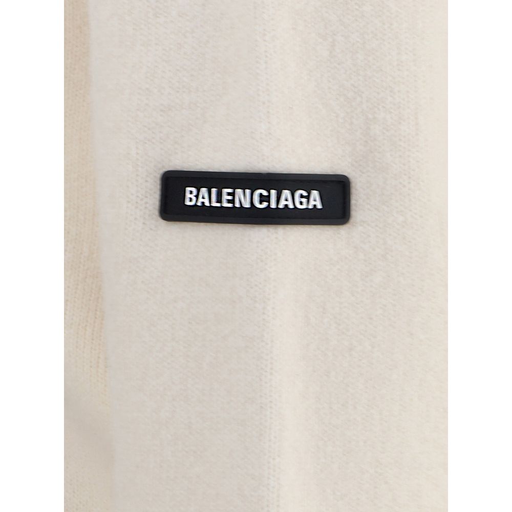 Balenciaga Weißer Woll-Sweatshirt