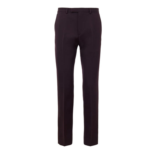 Gucci Elegante Woll-Hose in Bordeaux