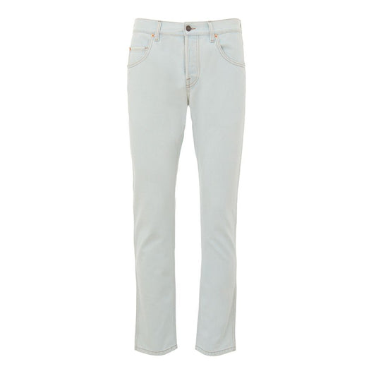 Gucci Entspannte Jeans aus blauem Baumwoll-Denim