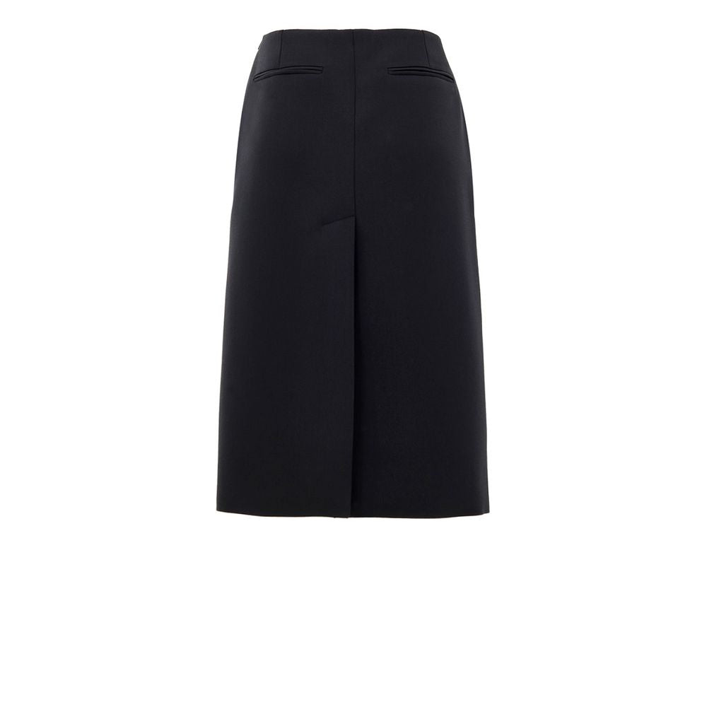 Gucci Elegante Midi-Wollrock in Schwarz