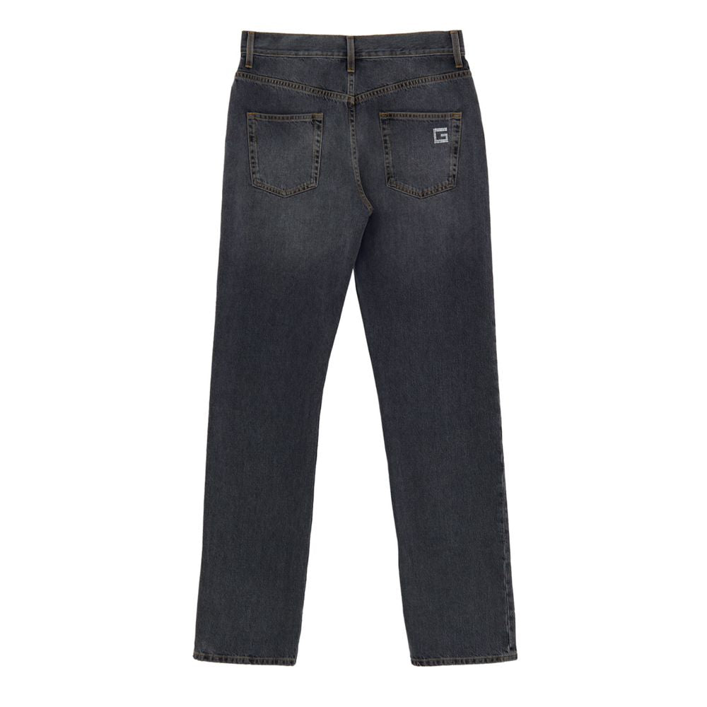 Gucci Graue Baumwolljeans mit Relaxed Fit