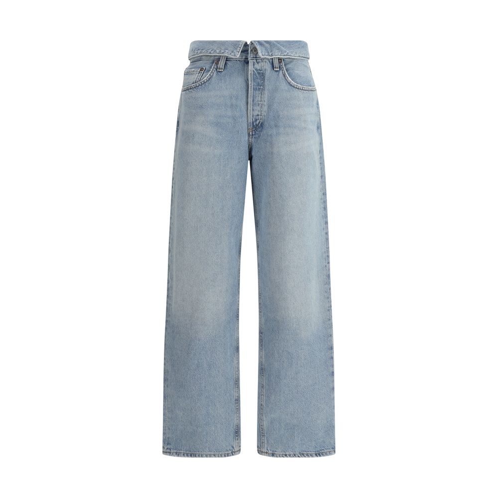 Agolde Hellblaue Baumwoll-Jeans aus Denim