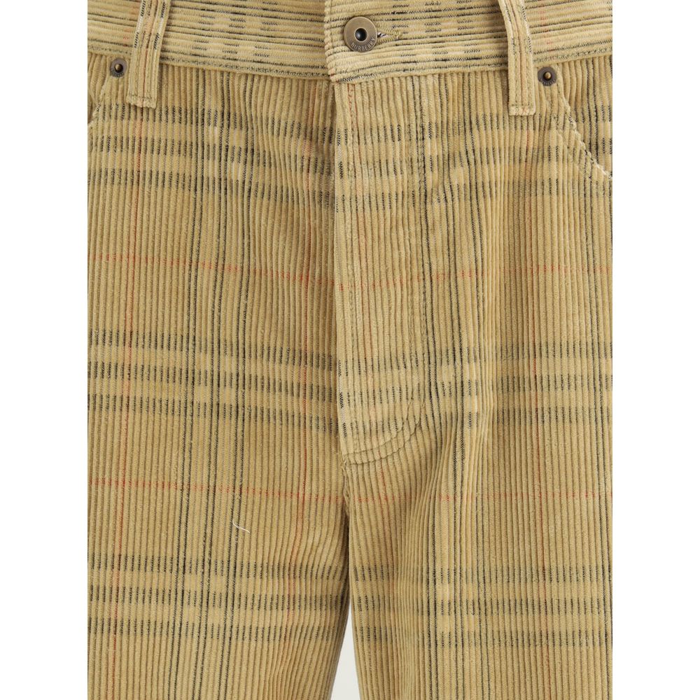 Burberry Braune Baumwoll-Chino