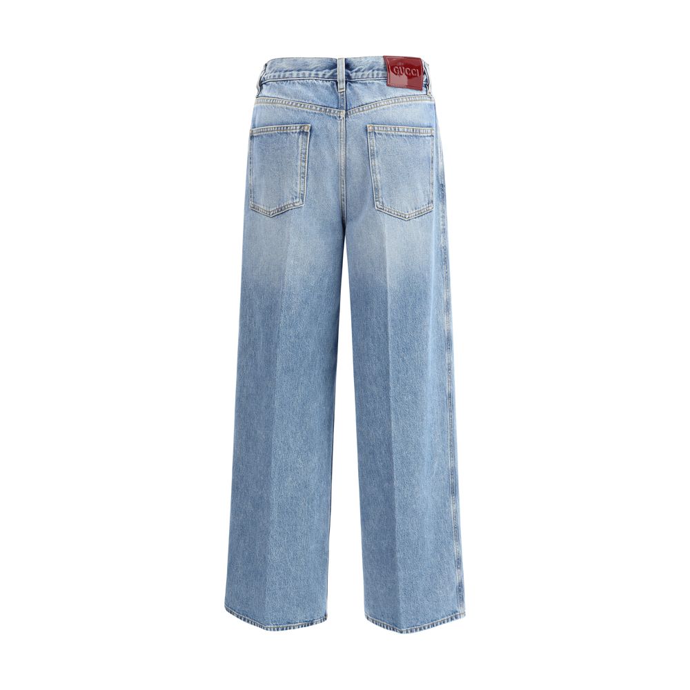 Gucci Hellblaue Baumwolljeans aus Denim