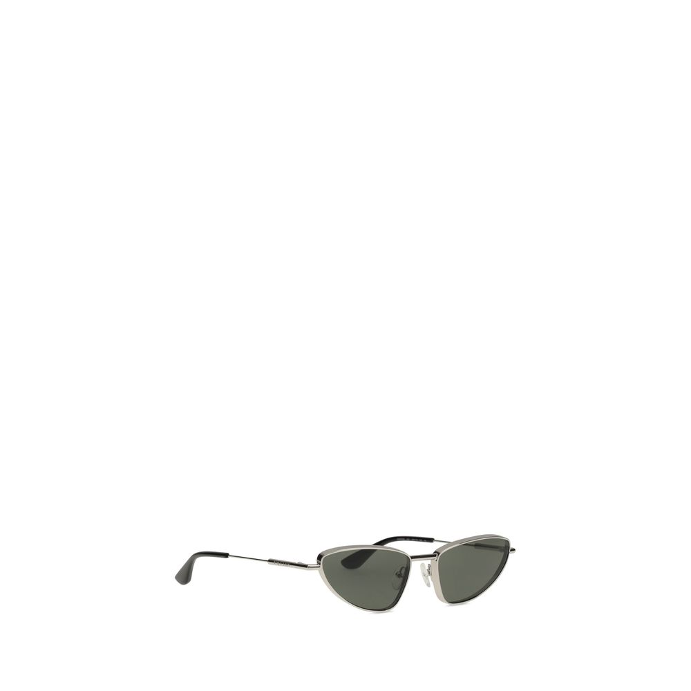 Alexander McQueen Silberne Metall-Sonnenbrille