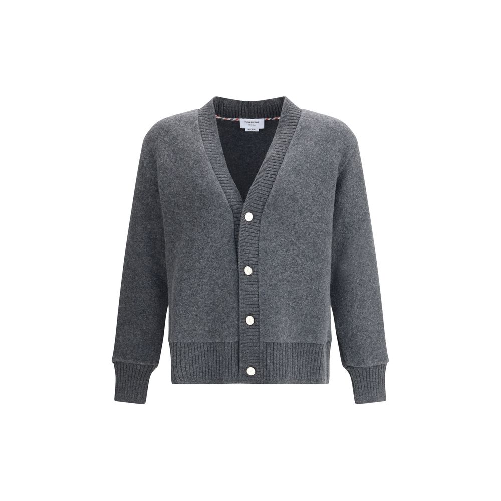 Thom Browne Grauer Wollcardigan