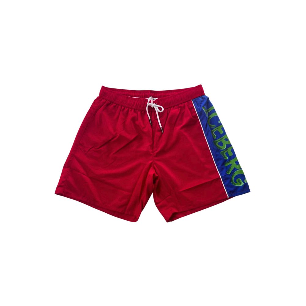 Iceberg Rote Badeshorts aus Polyester