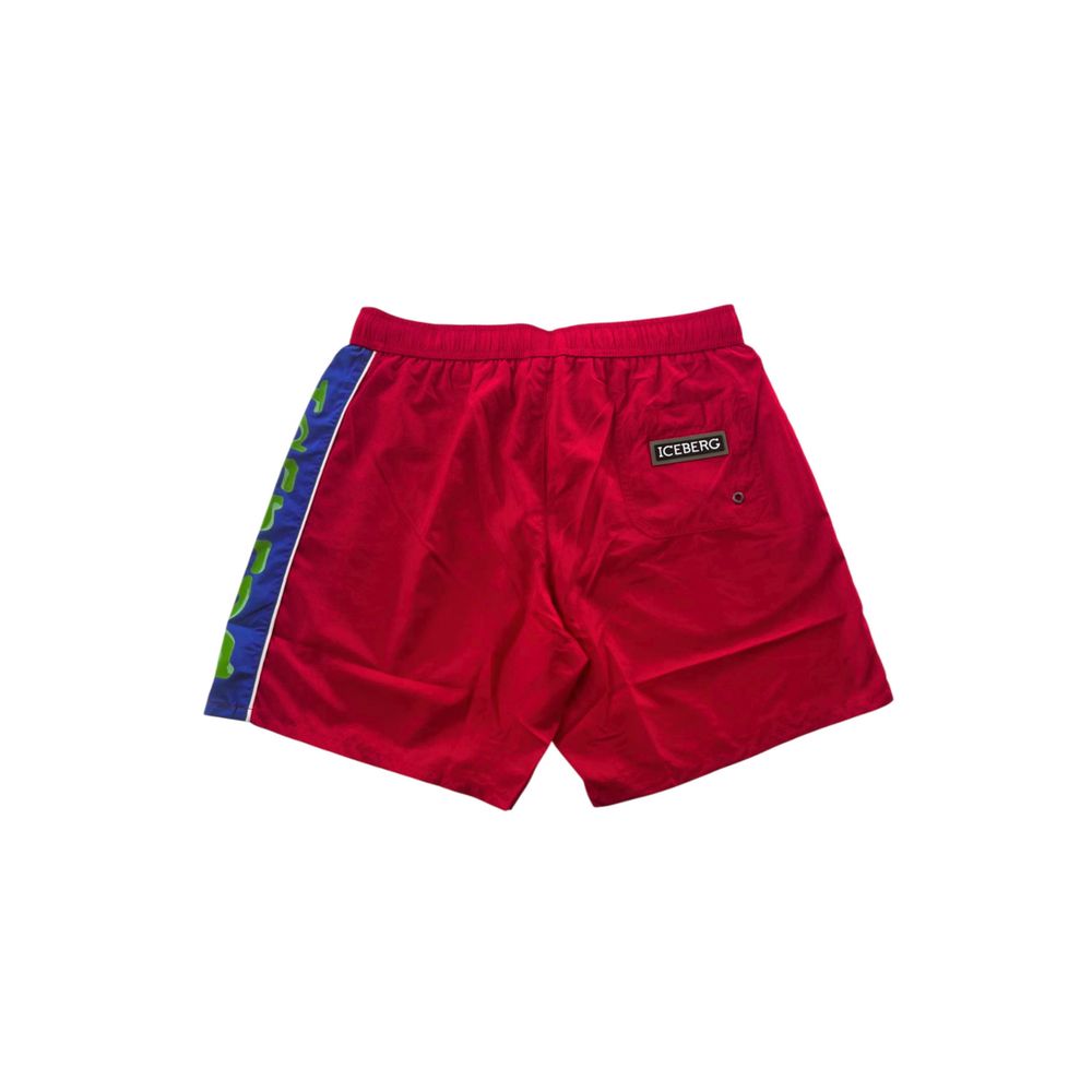 Iceberg Rote Badeshorts aus Polyester