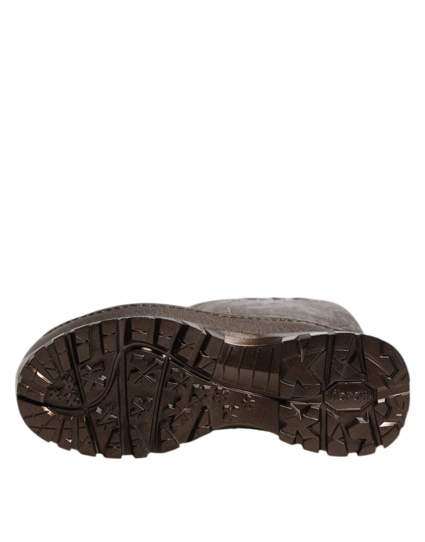 Dolce & Gabbana Metallic Bronze Pull On Regen Stiefel Schuhe