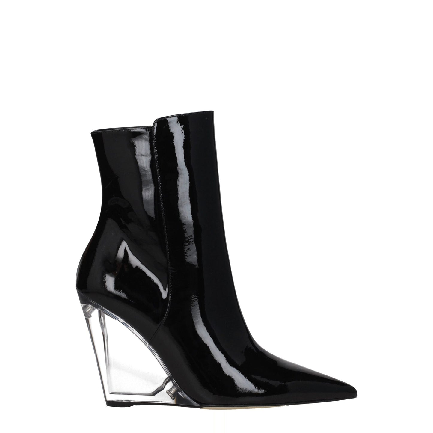 Stuart Weitzman Schwarze Lederstiefeletten