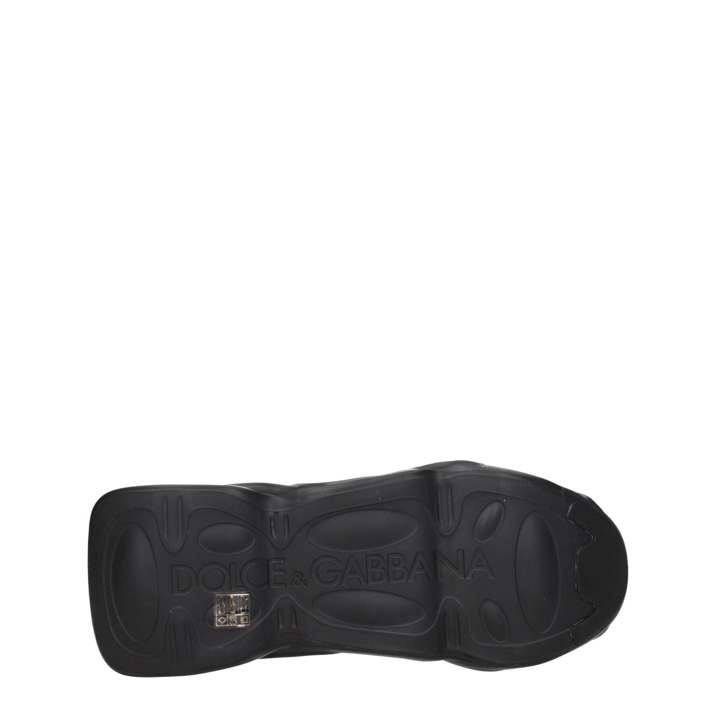 Dolce & Gabbana Schwarzer Stoff Chunky Sneakers