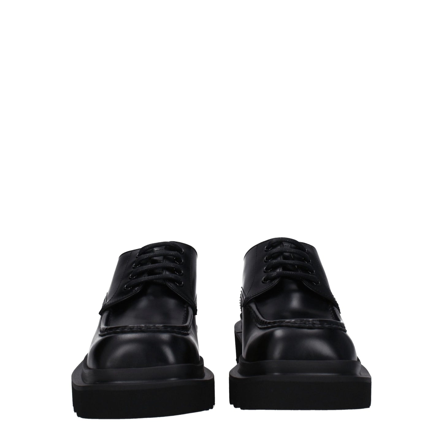 Dolce & Gabbana Schwarze Leder Oxfords und Derbies