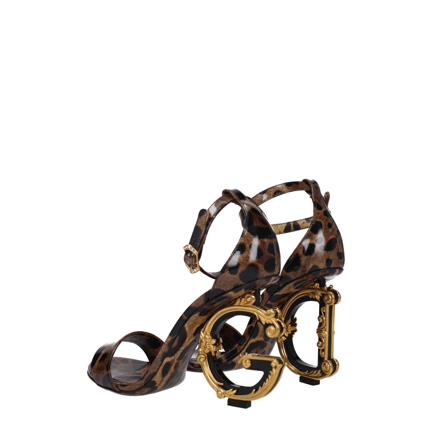 Dolce & Gabbana Braune Ledersandalen