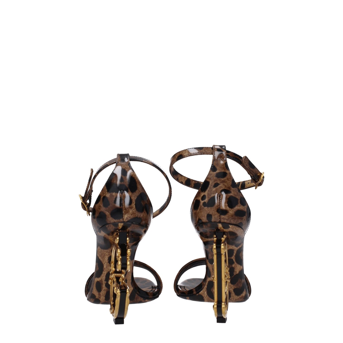 Dolce & Gabbana Braune Ledersandalen