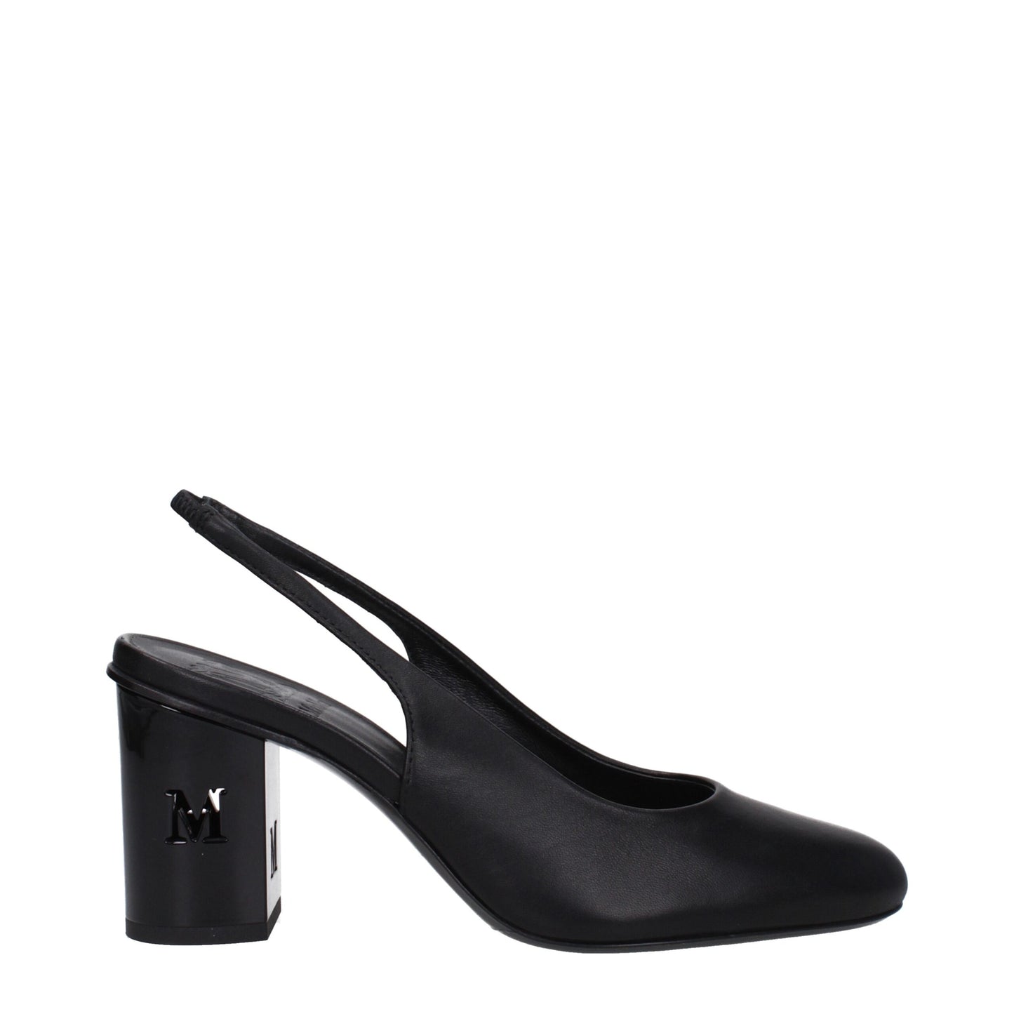 Max Mara Schwarze Lederpumps