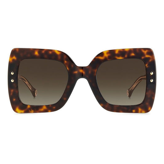 Carolina Herrera Braune Acetat-Sonnenbrille