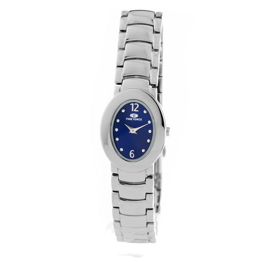 Time Force Silberne Edelstahl-Armbanduhr