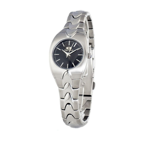 Time Force Silberne Edelstahl-Armbanduhr