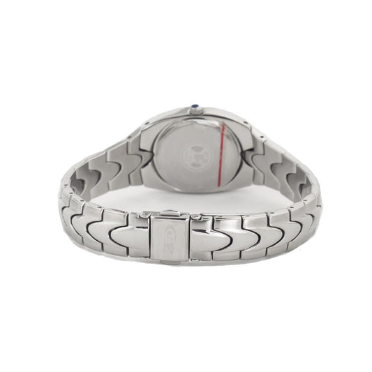 Time Force Silberne Edelstahl-Armbanduhr