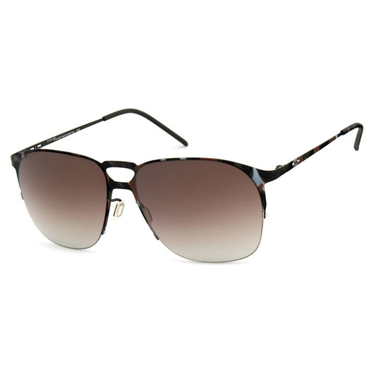 Italia Independent Braune Metall-Sonnenbrille