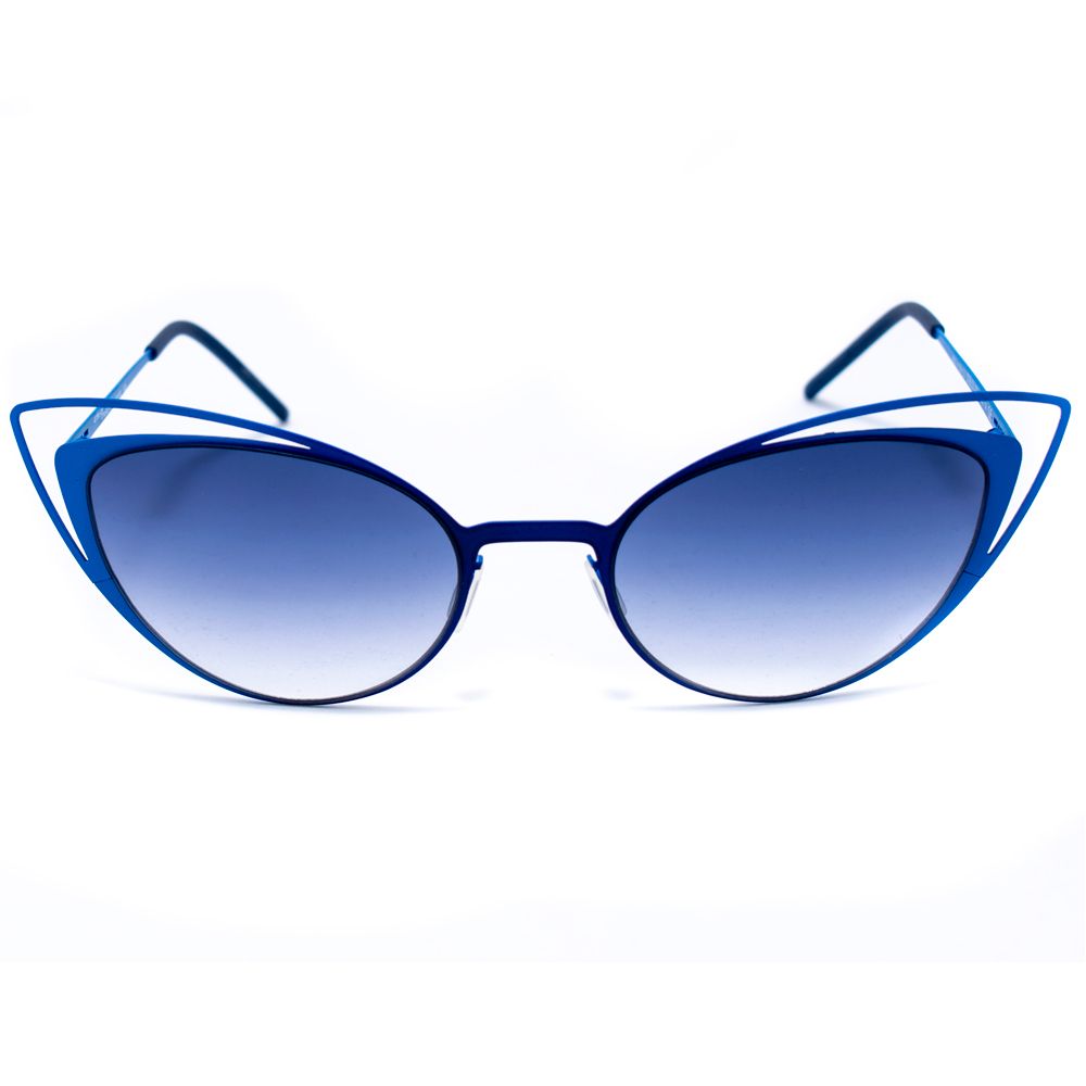 Italia Independent Blaue Metall-Sonnenbrille