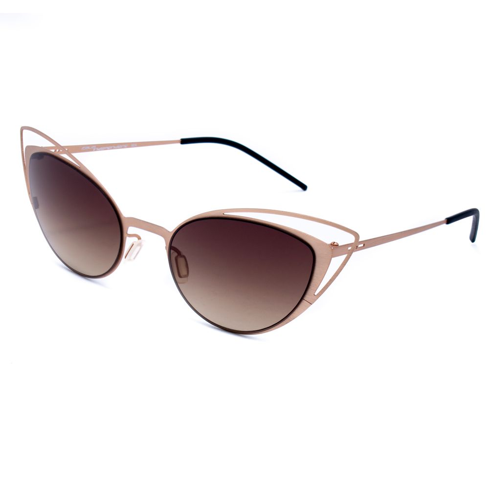 Italia Independent Goldene Metall-Sonnenbrille