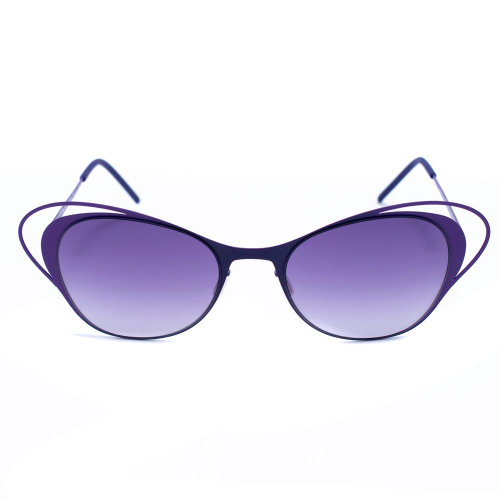 Italia Independent Lila Metall-Sonnenbrille