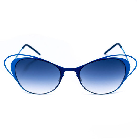 Italia Independent Blaue Metall-Sonnenbrille