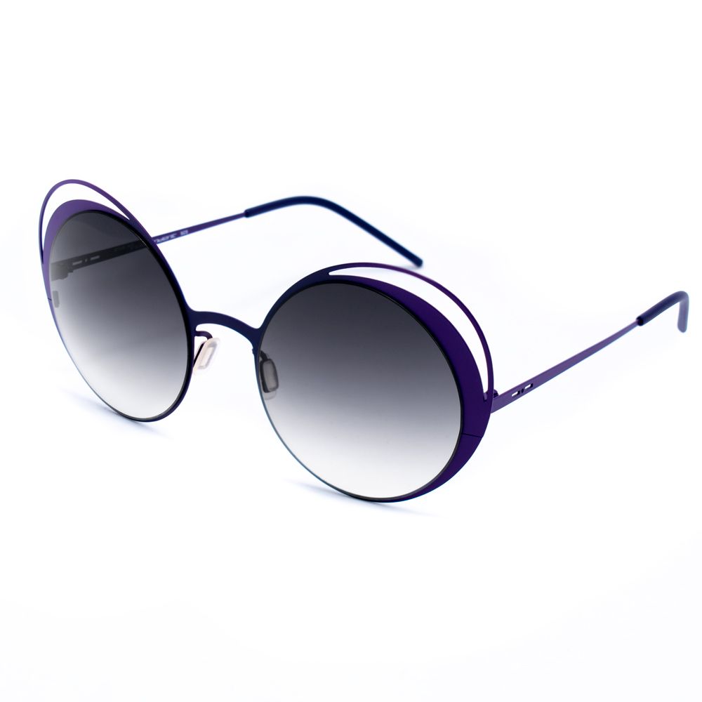 Italia Independent Lila Metall-Sonnenbrille