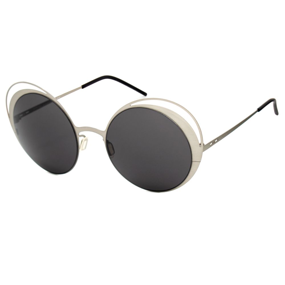Italia Independent Graue Metall-Sonnenbrille