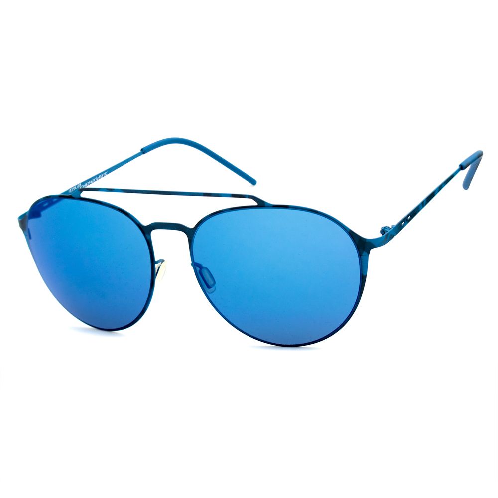 Italia Independent Blaue Metall-Sonnenbrille