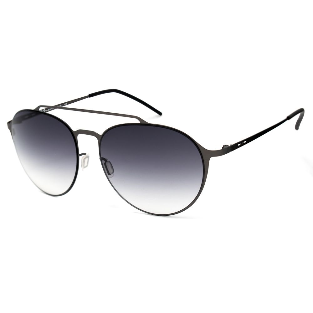 Italia Independent Graue Metall-Sonnenbrille