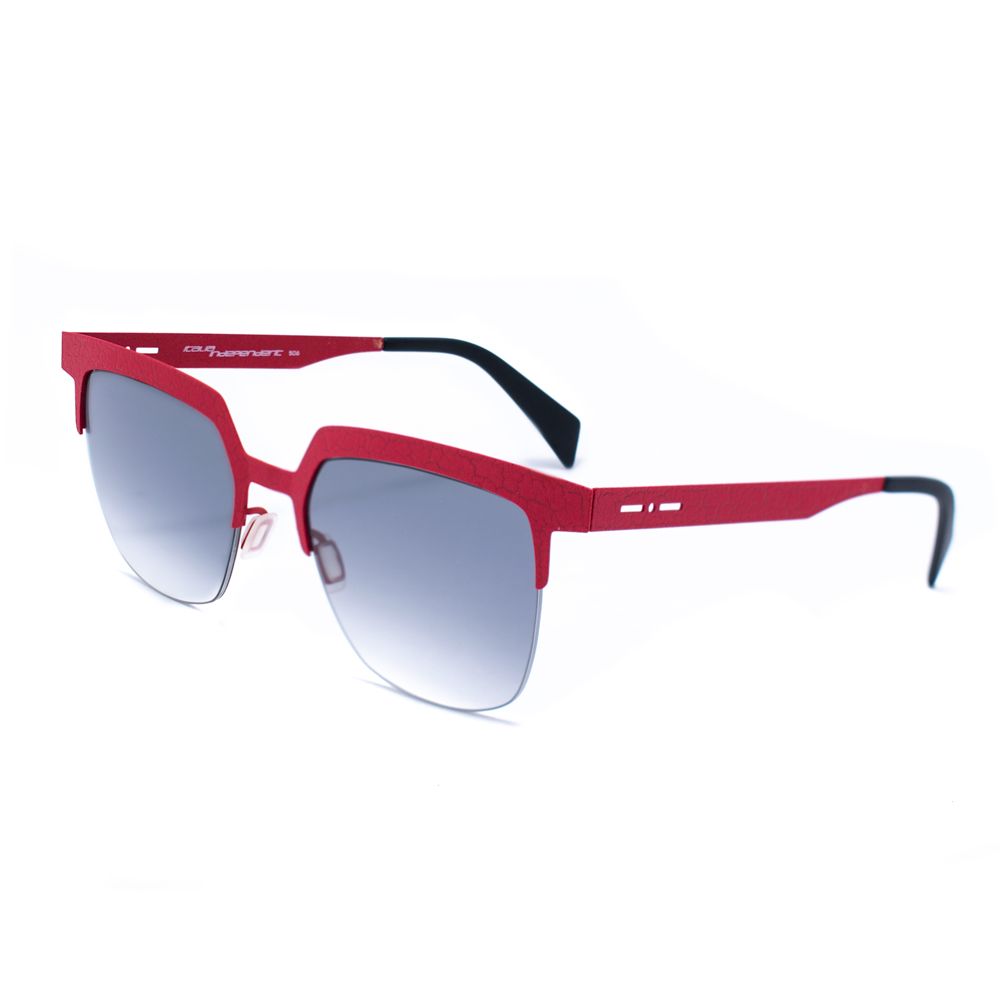 Italia Independent Rote Metall-Sonnenbrille