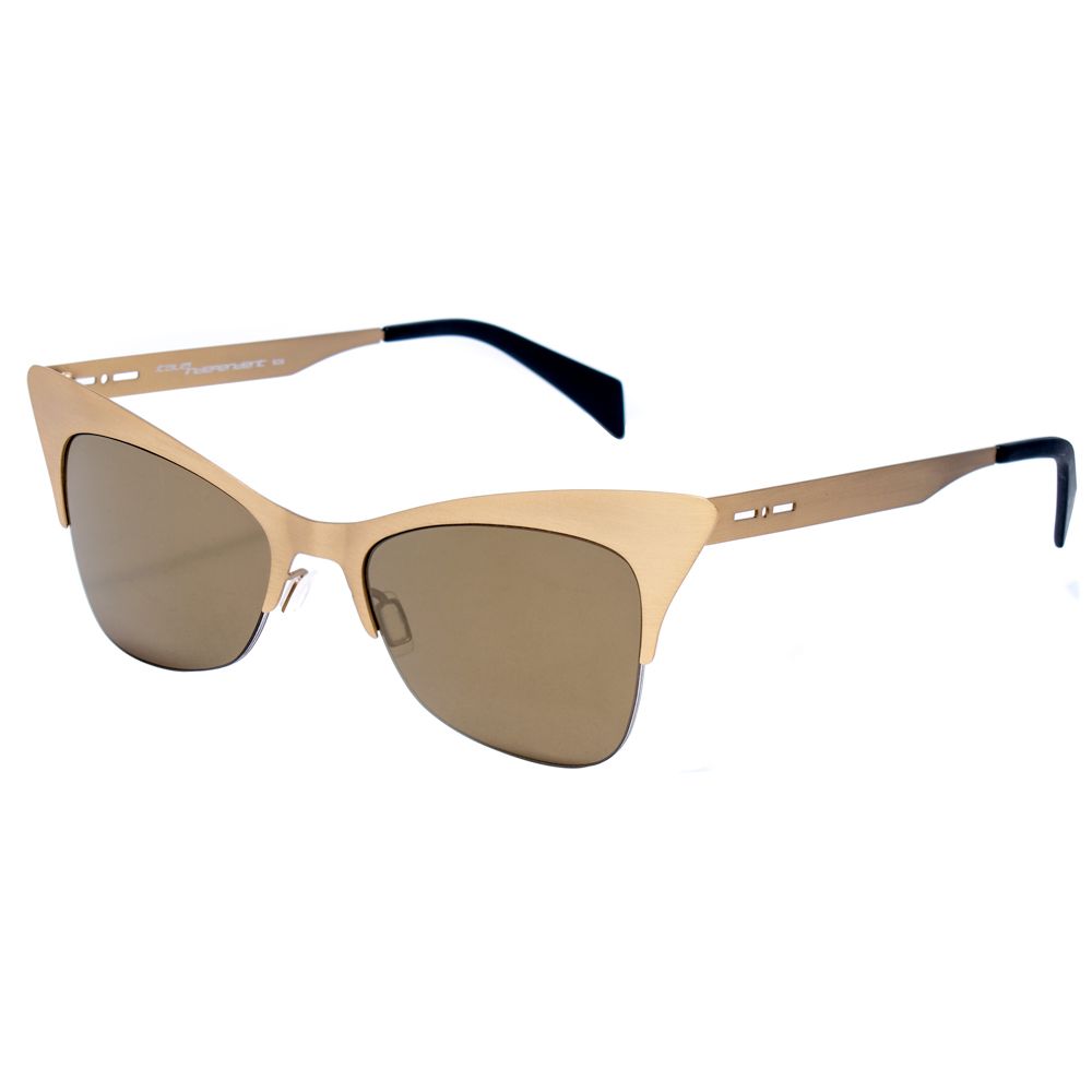 Italia Independent Goldene Metall-Sonnenbrille