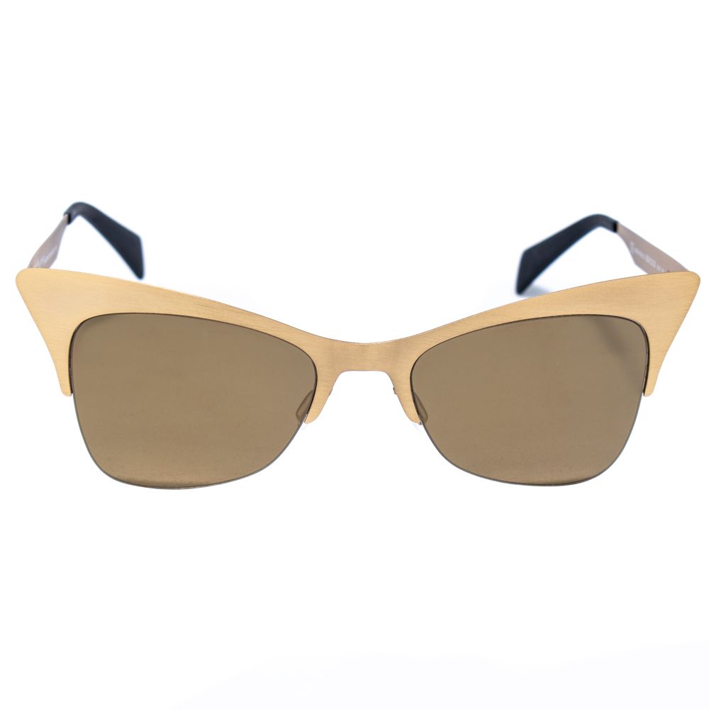 Italia Independent Goldene Metall-Sonnenbrille