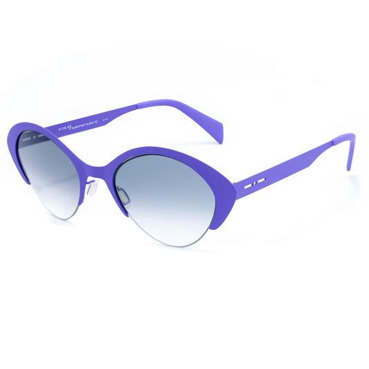 Italia Independent Lila Metall-Sonnenbrille
