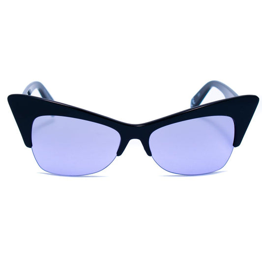 Italia Independent Schwarze Acetat-Sonnenbrille