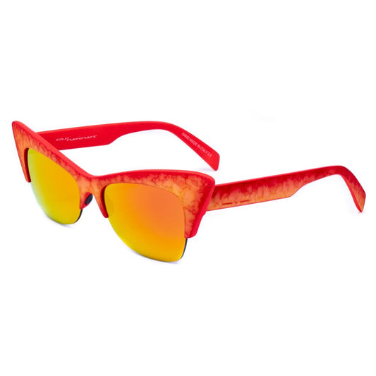 Italia Independent Rote Acetat-Sonnenbrille