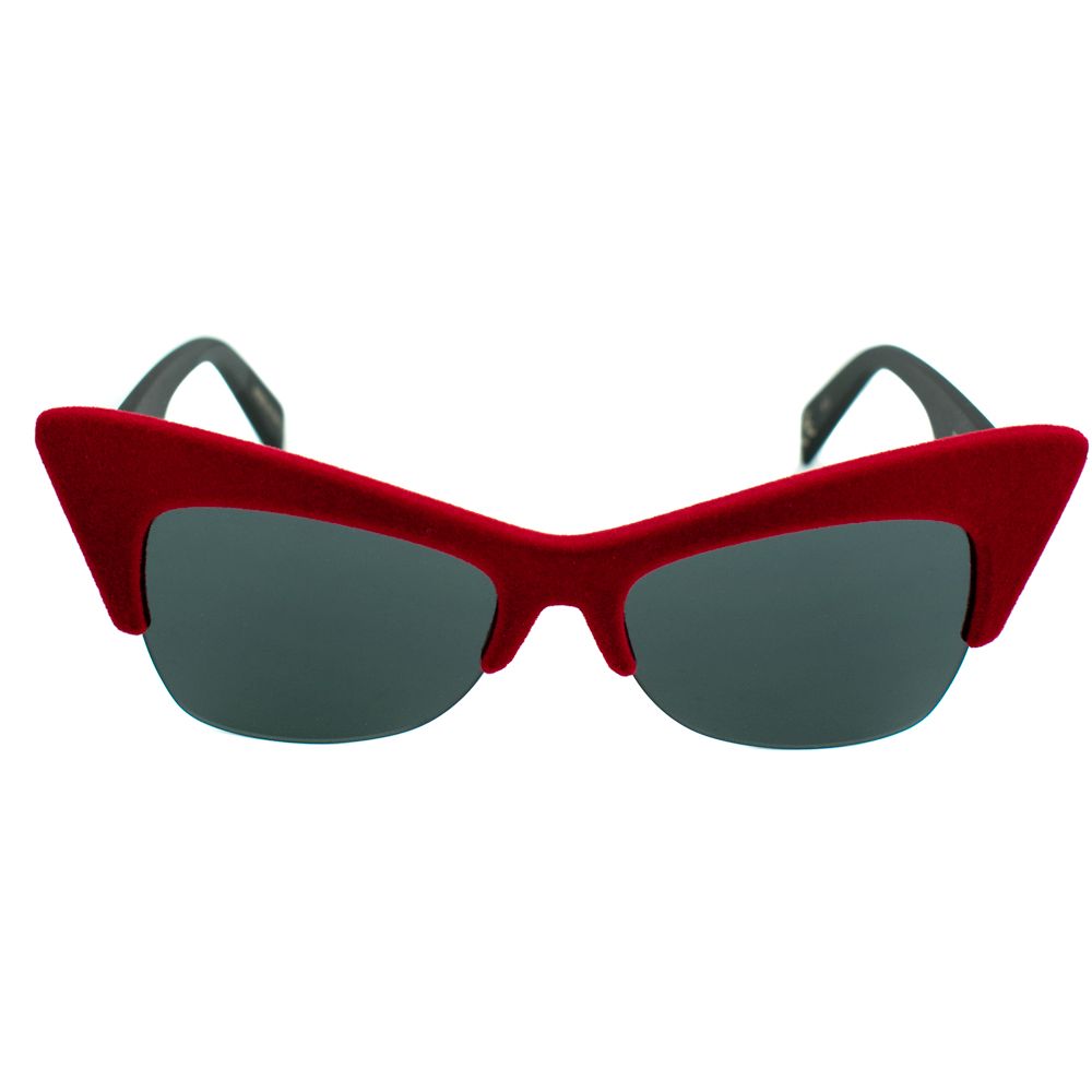 Italia Independent Rote Acetat-Sonnenbrille
