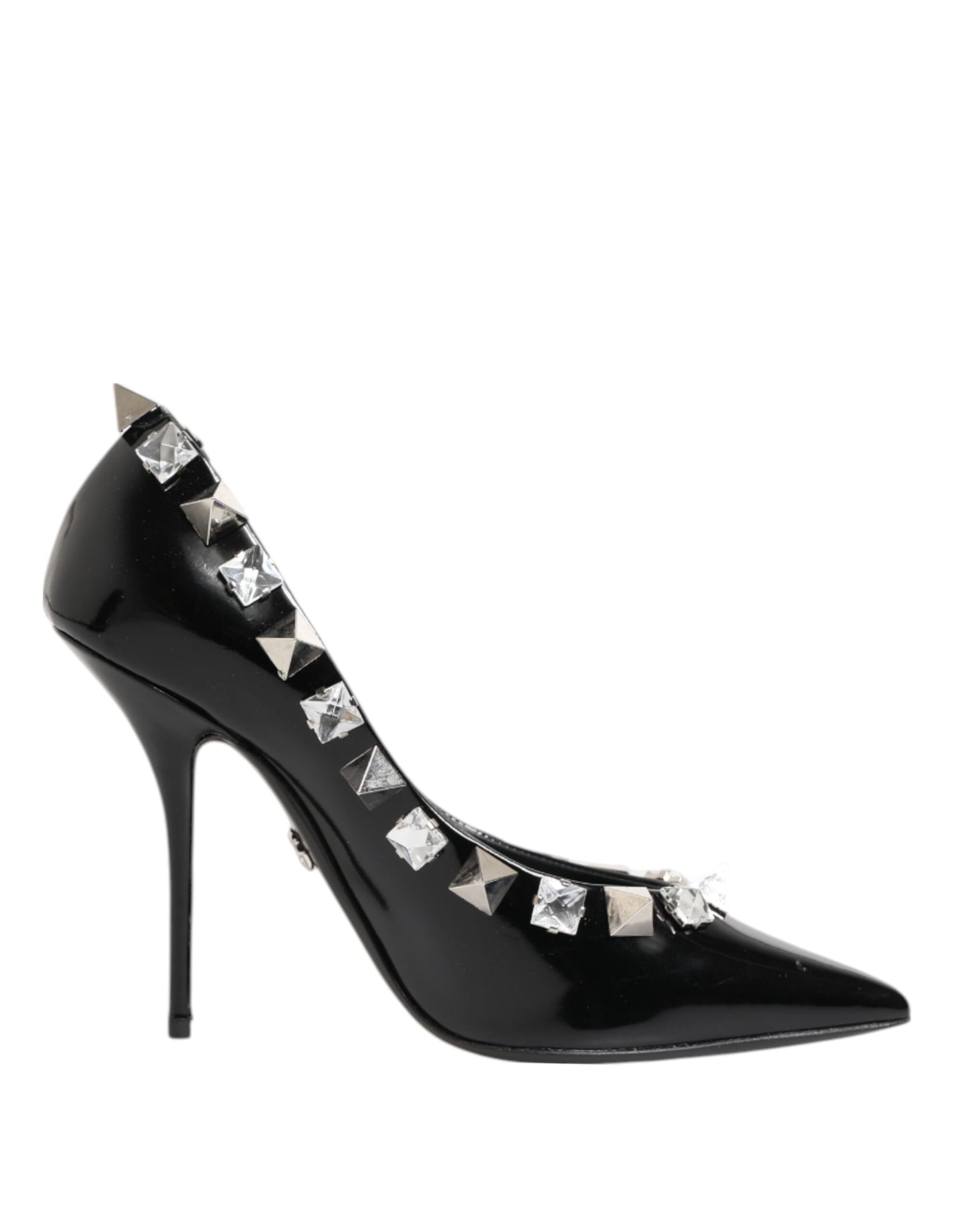 Dolce & Gabbana Schwarz Kristalle Nieten Stiletto Pumps Schuhe