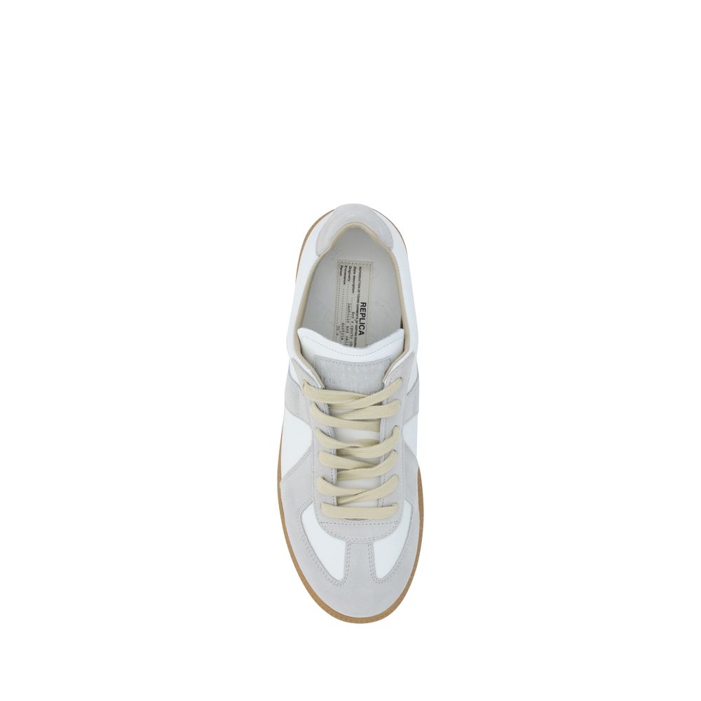 Margiela Weiße Gummisohle Sneakers mit niedrigem Schaft