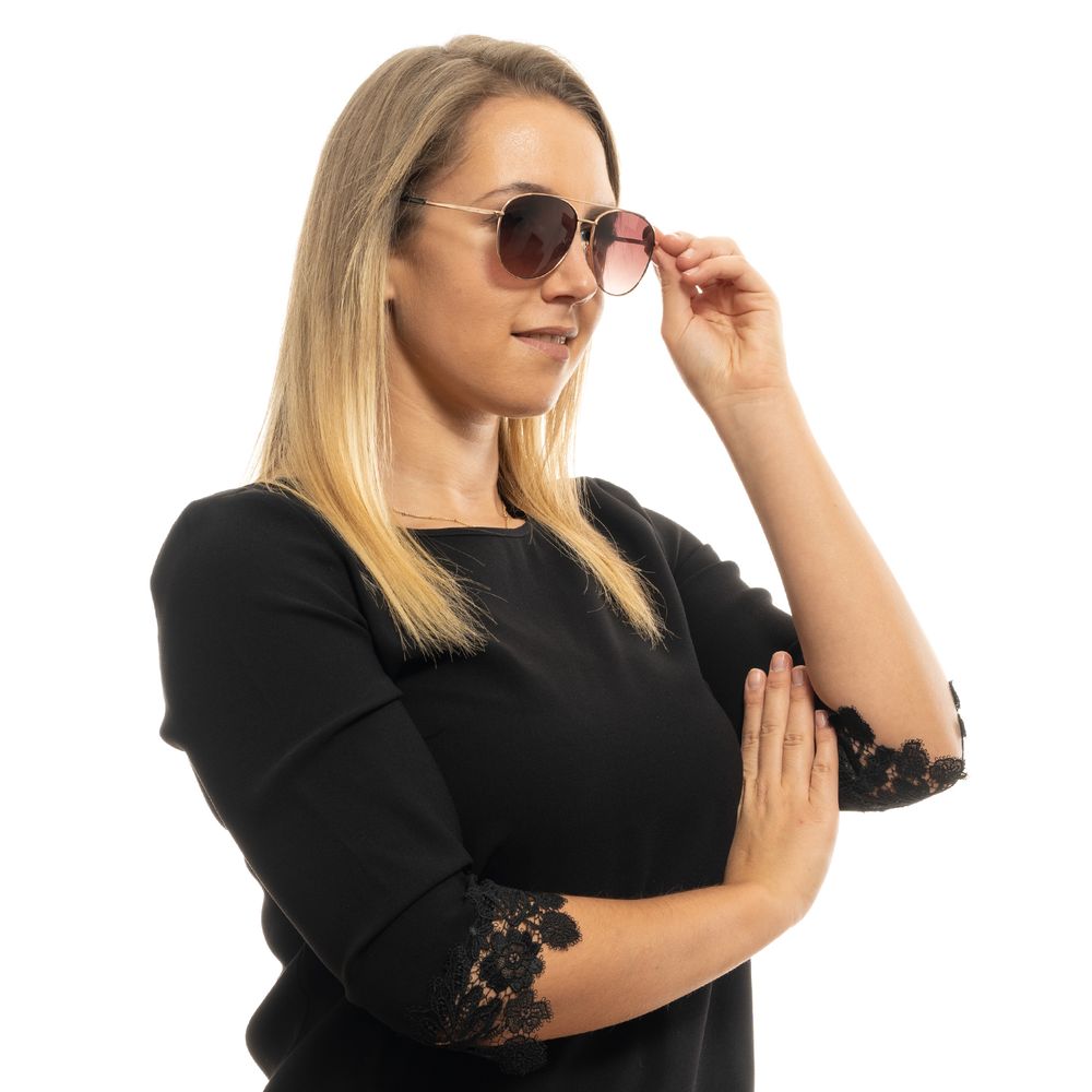 Ted Baker Sonnenbrille aus Roségold-Metall