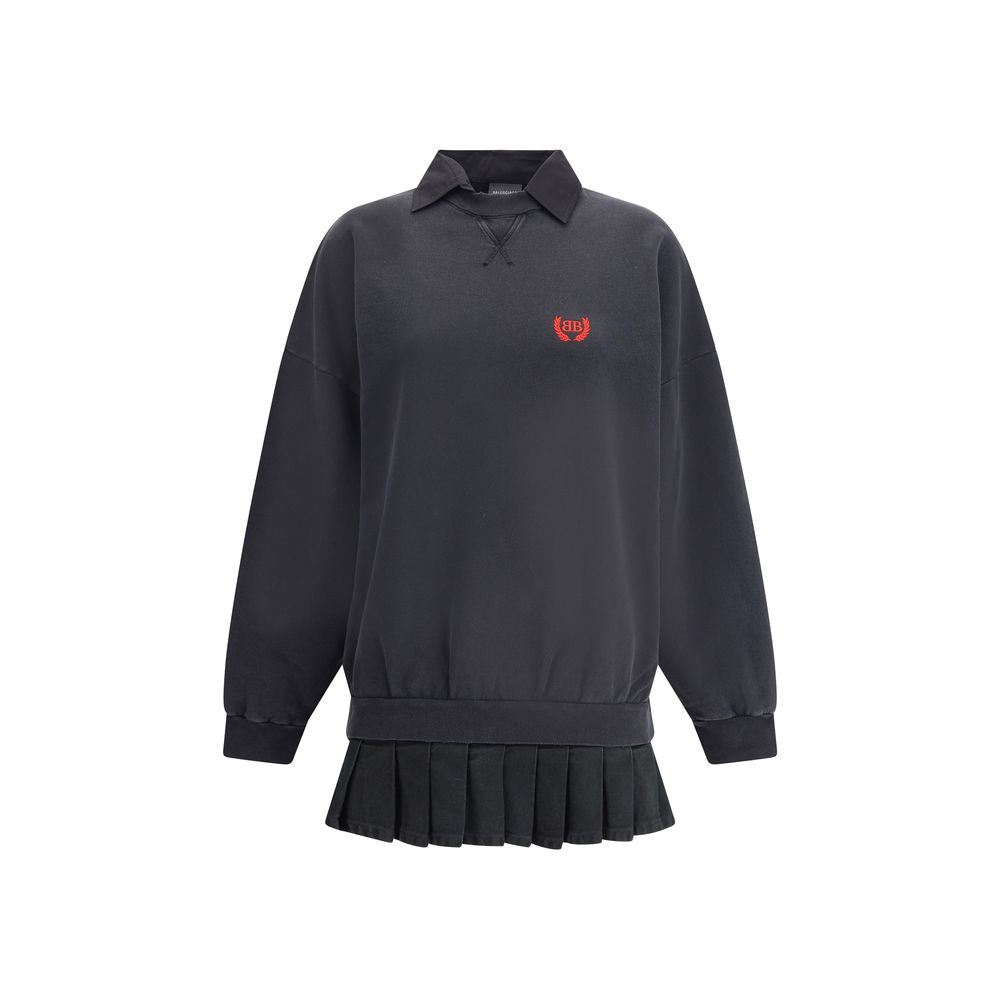 Balenciaga Schwarzes Baumwollkleid für jeden Tag