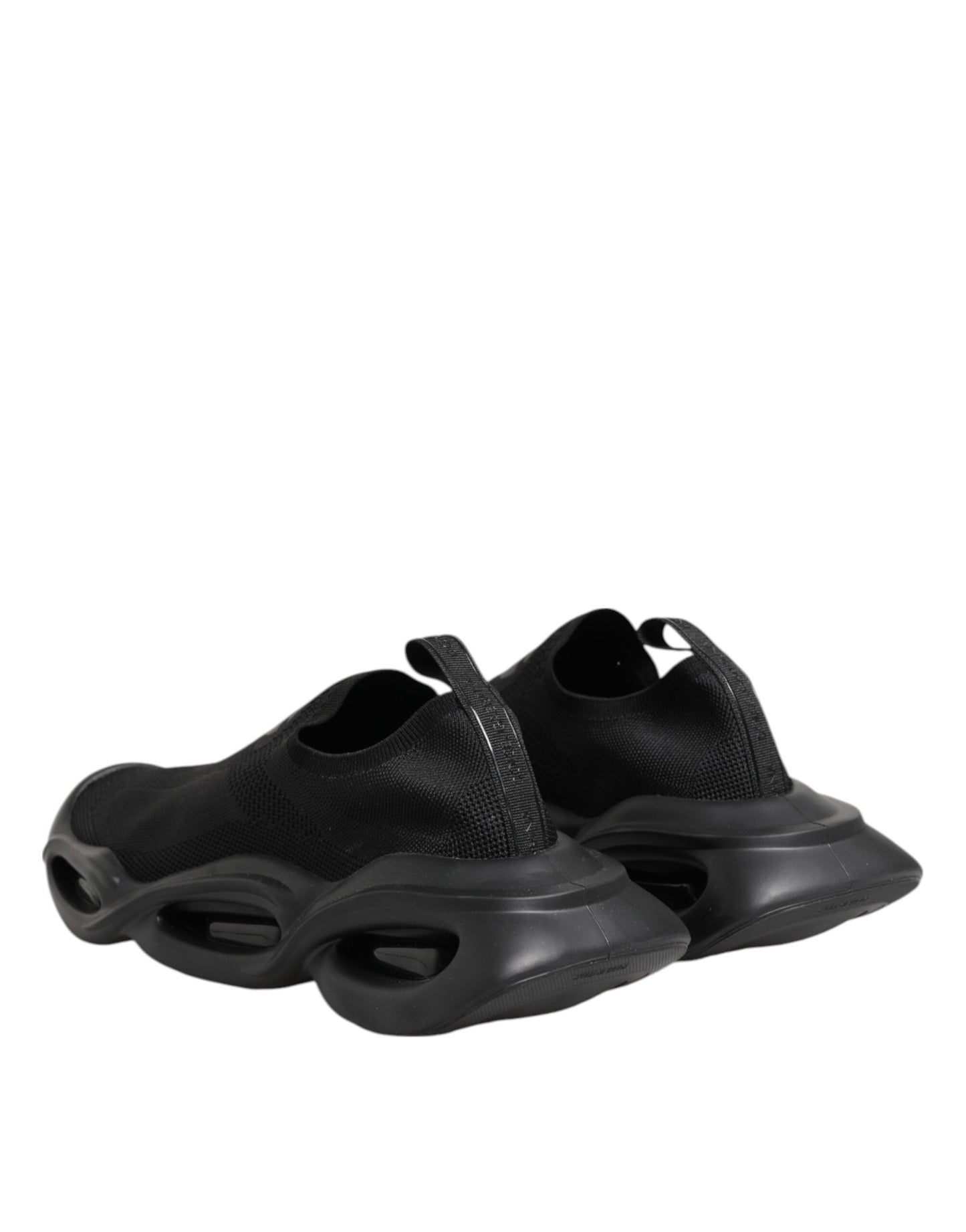 Dolce & Gabbana Schwarz Slip On Wave Low Top Männer Sneaker Schuhe