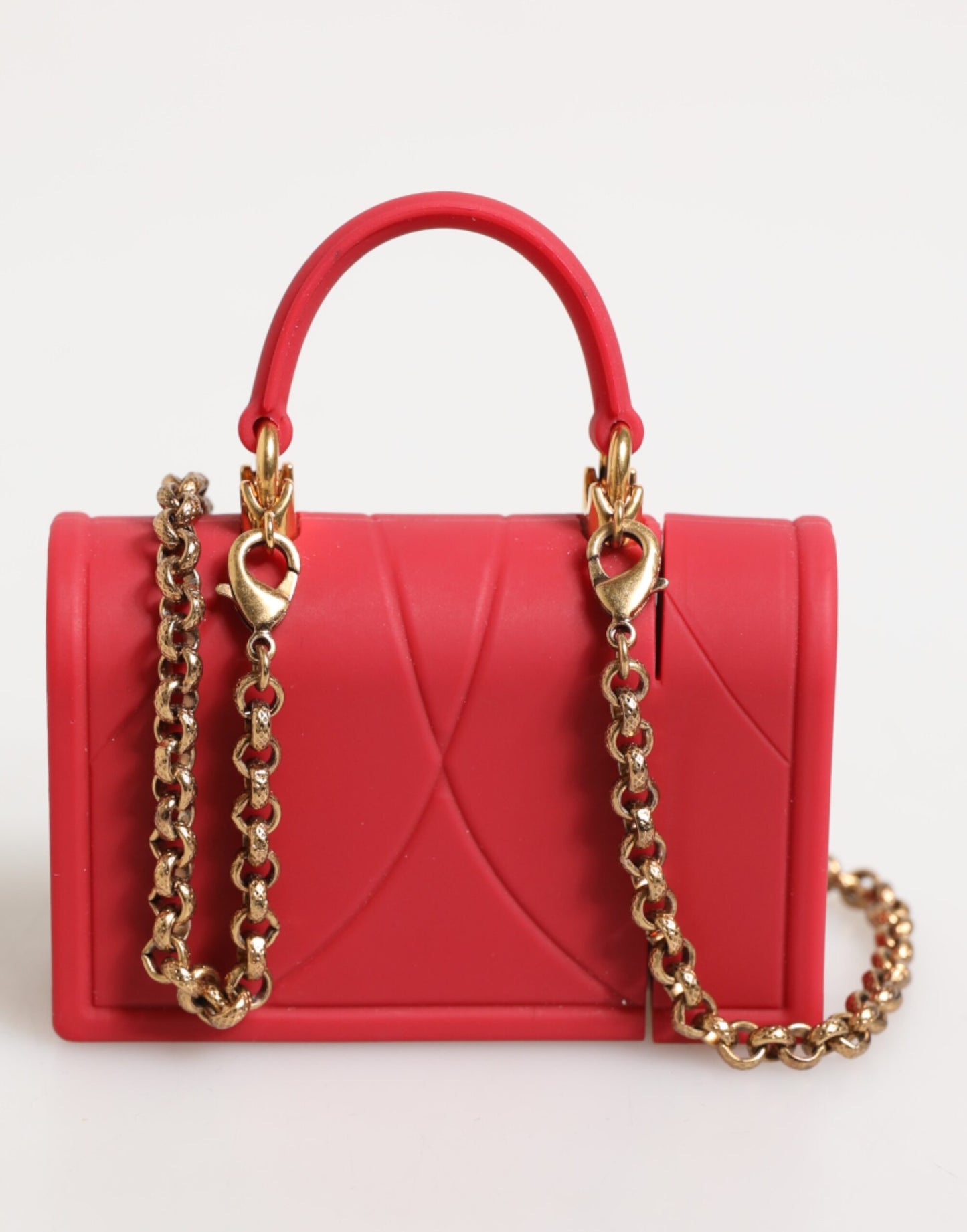 Dolce & Gabbana Rot Silikon Hingabe Herz Abdeckung Tasche Frauen Airpods Fall