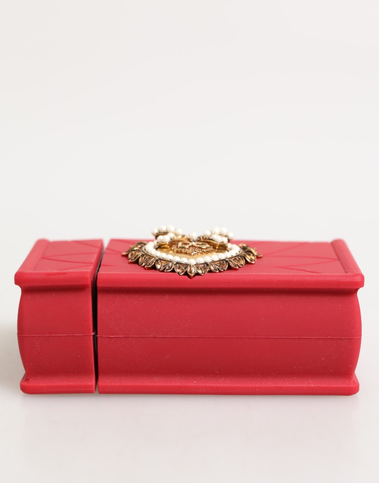 Dolce & Gabbana Rot Silikon Hingabe Herz Abdeckung Tasche Frauen Airpods Fall