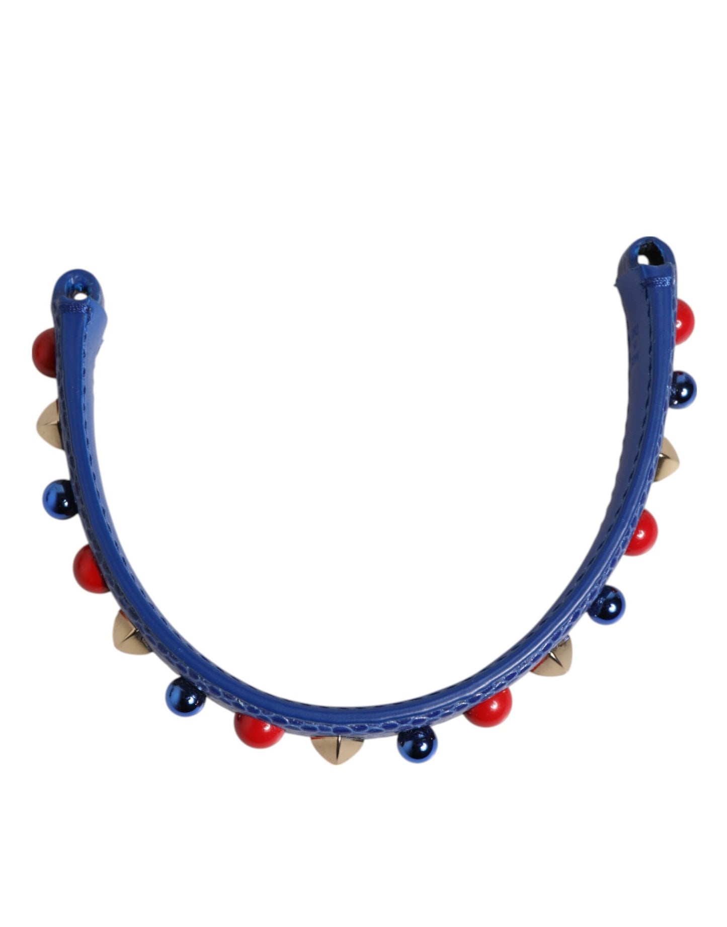 Dolce & Gabbana Blaue verschönerte Ledertasche Henkel Frauen Schulterriemen