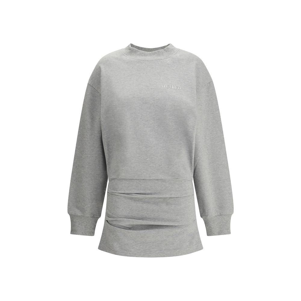 The Attico Grauer Baumwoll-Sweatshirt