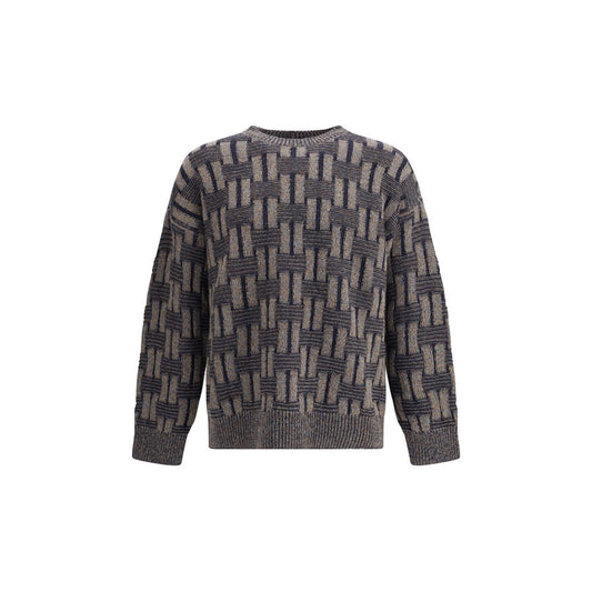 Giorgio Armani Bunt gestreiftes Woll-Sweatshirt