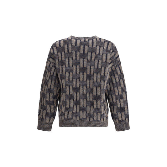 Giorgio Armani Bunt gestreiftes Woll-Sweatshirt